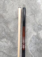 Black Red and White Custom Pool Cue - Image 4