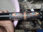 Stained Grey Playing Card Icon Custom Pool Cue - Image 2