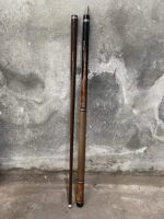 Stained Black Hard Maple & Camachile Burl - Custom Pool Cue - Image 2