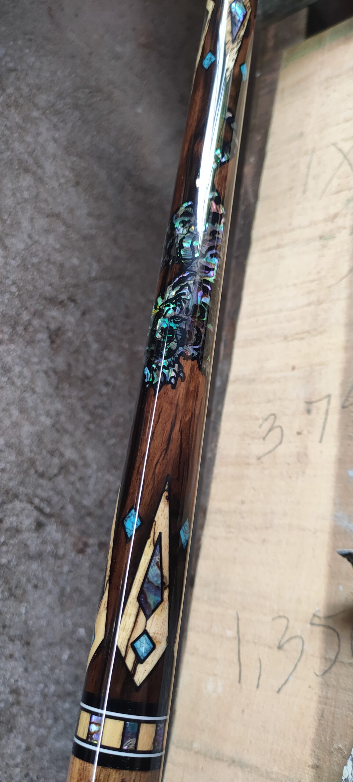 oplus_32 Tiger Ebony Custom Pool Cue - Image 3