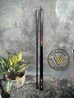 Stained Grey Playing Card Icon Custom Pool Cue