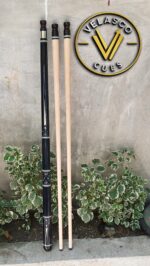 EBONY WOOD WITH ELEGANTS WHITE DIAMOND AND ABALONE SHELL ACCENTS