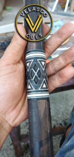 EBONY WOOD WITH ELEGANTS WHITE DIAMOND AND ABALONE SHELL ACCENTS - Image 4