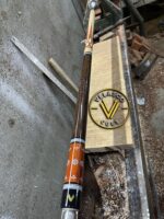 Flower Inlays Padauk Wood Cue - Image 15