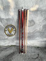 Red Dragon Custom Cue With Turquoise And Abalone
