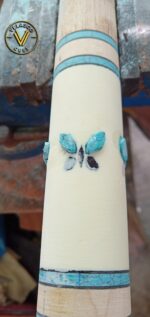 Resin Laminated Ivorine with Batterfly Accents Inlays - Image 4