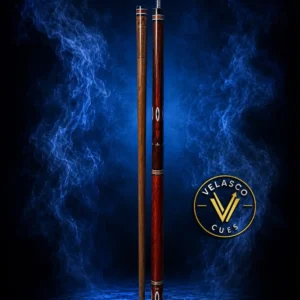 Deep-grained Wenge Wood with four long Padauk points, including Ivorine oblong and diamond inlays